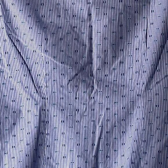 BROOKS BROTHERS Long Sleeve Button Front Shirt Blouse Blue 4 - Picture 5 of 8